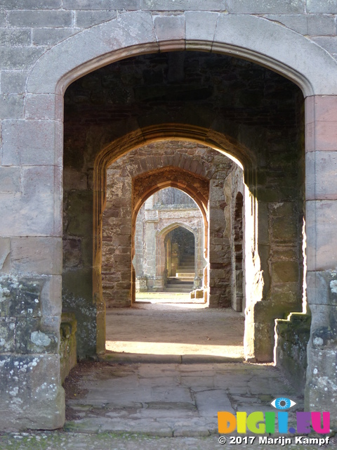 FZ035573 Arches in Raglan Castle